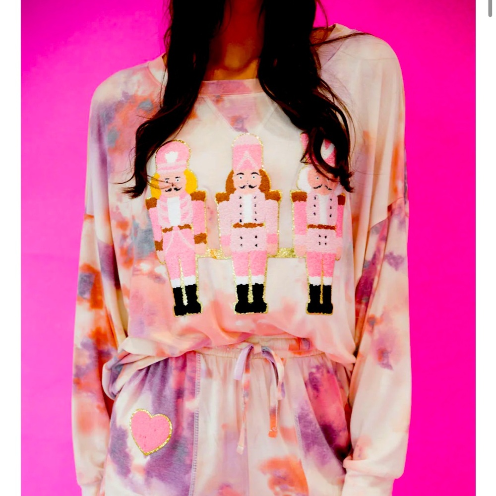 Judith March Tie Dye Nutcracker PJ Set